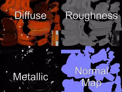 Classic Western Saddle model pack Low-poly 3D model