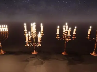 Candles Package  100 Variations Low-poly 3D model