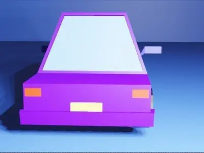 Making 3D Lolly Polly Car In Blender  Low-poly 3D model