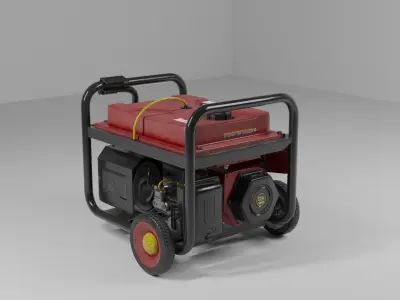 portable Industrial Power generator  3D model