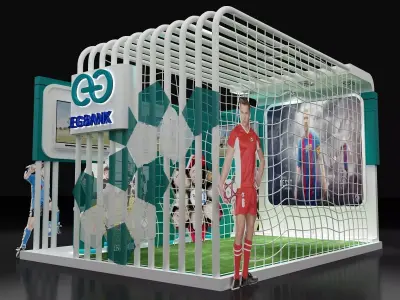 Booth Exhibition Stand a101 3D model