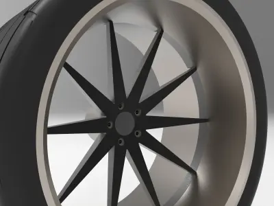 Race Wheel 3D model