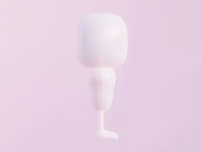 Toon Character Base Free low-poly 3D model