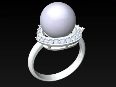 Pearl Ring - Womens Rings  - N822408 3D print model