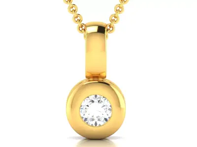 Women Pendant 3DM STL OBJ FBX Render Details 3D print model 12