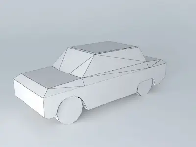 ZAZ old car Free 3D model
