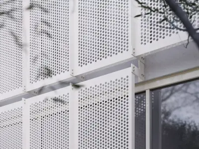 Perforated panels 3D model