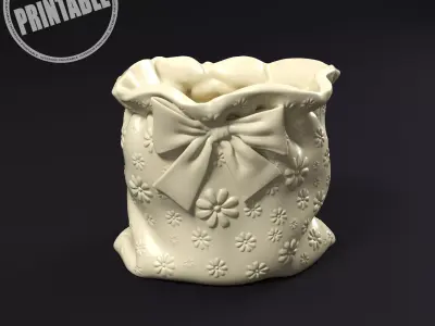Pouch plant pot 3D print model