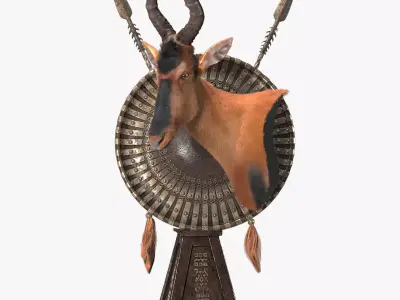 Hartebeest Trophy model 3D model