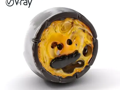 Pipe Crosssection Model Pack with Materials Low-poly 3D model