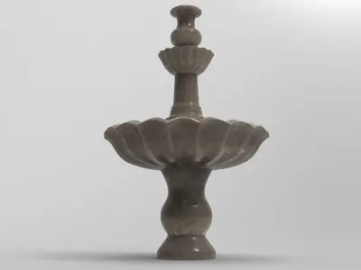 Grisham Fountain Low-poly 3D model