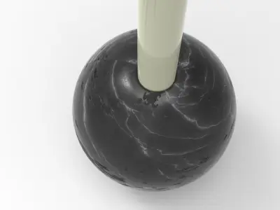 Bally Candlestick Low-poly 3D model