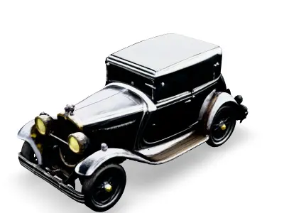 Classic Vintage Car 3D Model Low-poly 3D model