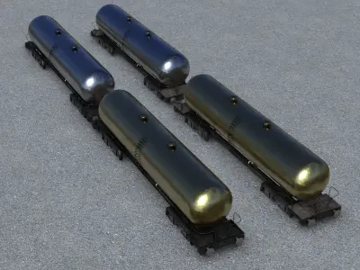 Train  wagon complete textures  and  material  model   Low-poly 3D model