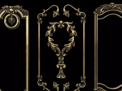 Collection of classical panels   3D model