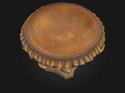 Ornate Bronze Bowl  A Timeless Relic of Craftsmanship and  3D model
