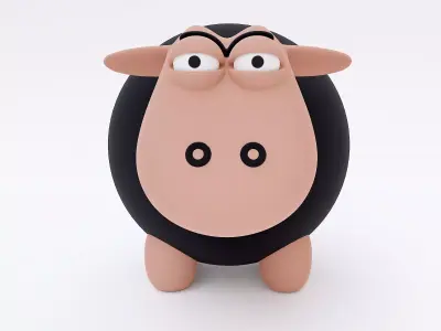 Sheep cartoon 3dmodel 3D model