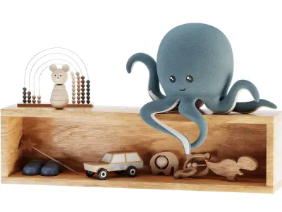 Kids Room Decoration 09 3D model