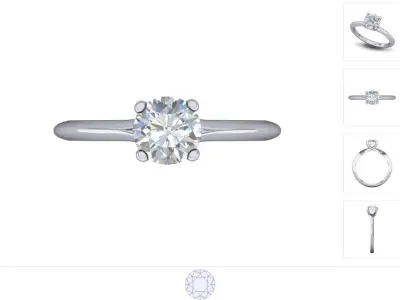 Women ring 3dm stl render detail 3D print model 6