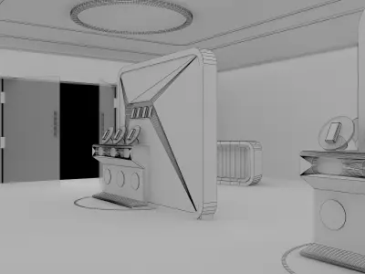 Interior Shop Market a561a 3D model