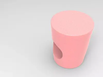 Koldy Stool Low-poly 3D model