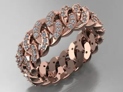 cuban ring 3D print model buy