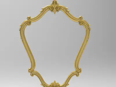 classic frame for cnc Low-poly 3D model