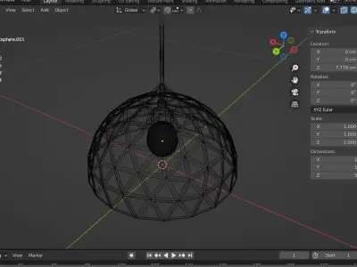 CHANDALIER 01 3D model