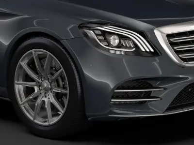 Mercedes Benz  S 350 Lang AMG Line V222 2018 3D model