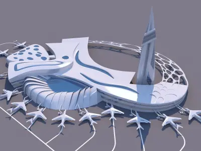 0048 - Airport Building 3D model
