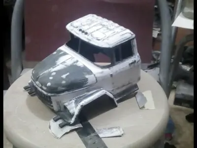 Zil 131 truck  Printable Body Car Low Poly 3D print 3D print model