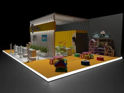 Stand Expo Travel 3D model