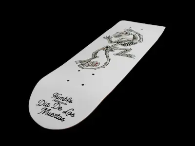 Realistic skateboard deck  3D model