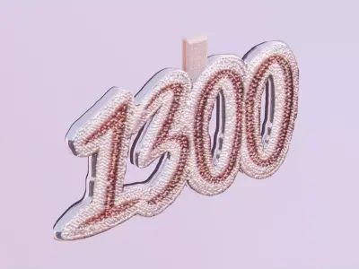 1300 Polo G Chain Medallion Low-poly 3D model