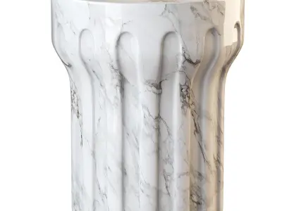 Dark Gray Donegal End Table 3D model