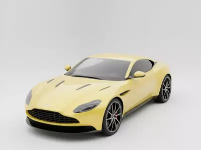 Luxury GT Coupe Low-poly 3D model