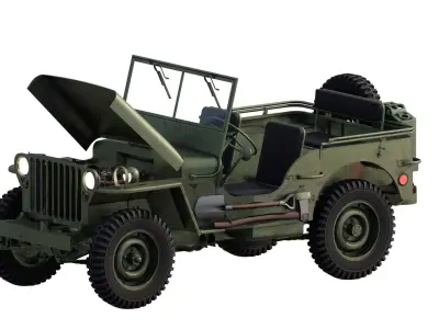 WILLYS JEEP 1940S 3D model