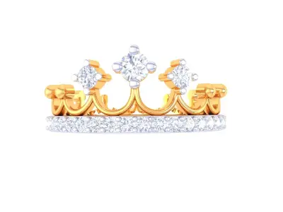 Crown Ring - 5 3D print model