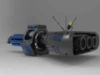 Spaceship design  3D print model