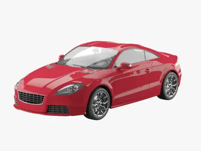 Generic car unique 3D model