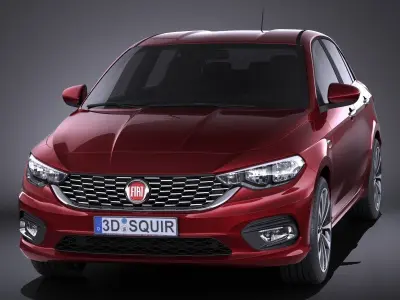Fiat Tipo 2016 VRAY 3D model