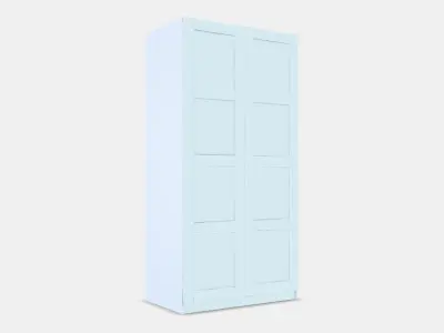 PAX - BERGSBO Wardrobe 5 Low-poly 3D model
