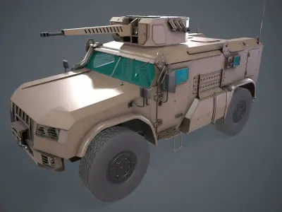 Typhoon VDV K-4386 Desert Low-poly 3D model