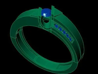 man ring 3D print model