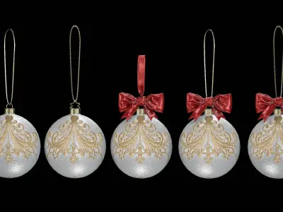 Christmas ornaments style5 3D model