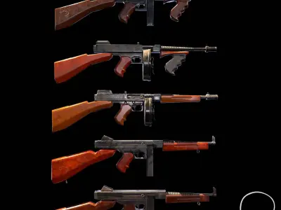 Gun -vol 01 Low-poly 3D model