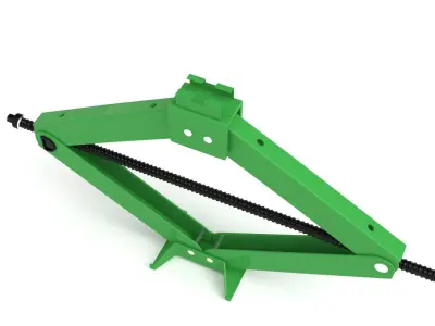 Green Car Jack  3D model