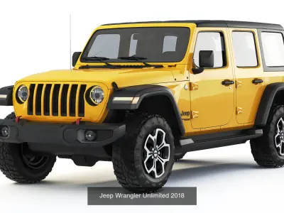 Set of SUVs of the Jeep brand 3D Model Pack
