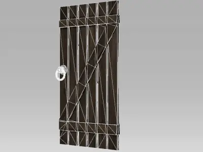 Portao de madeira 3D model