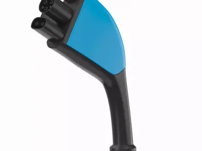 Electric Vehicle Charging Plug Socket 03 3D model